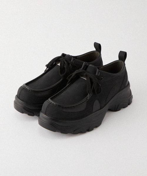 Alfred Alex（アルフレッドアレックス）の「【Alfred Alex】Chunky High-Sole Moccasin Shoes / ハイソール 厚底 モカシンスニーカー（スニーカー・メンズ・ブラック/ベージュ・S/M/L）」の13枚目の写真