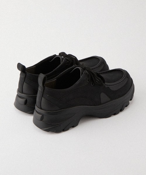 Alfred Alex（アルフレッドアレックス）の「【Alfred Alex】Chunky High-Sole Moccasin Shoes / ハイソール 厚底 モカシンスニーカー（スニーカー・メンズ・ブラック/ベージュ・S/M/L）」の15枚目の写真