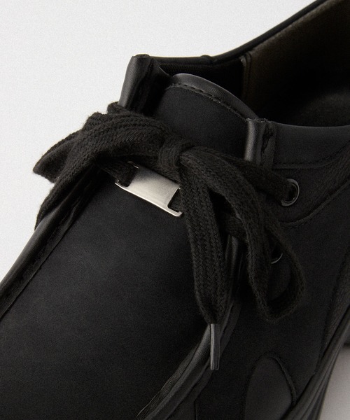 Alfred Alex（アルフレッドアレックス）の「【Alfred Alex】Chunky High-Sole Moccasin Shoes / ハイソール 厚底 モカシンスニーカー（スニーカー・メンズ・ブラック/ベージュ・S/M/L）」の20枚目の写真