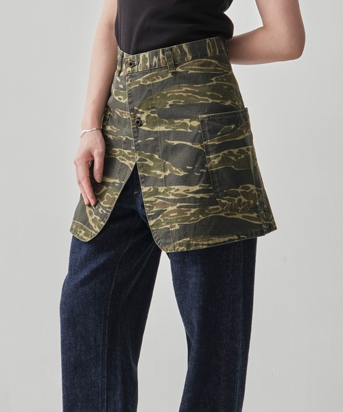 orSlow（オアスロウ）の「[orSlow/オアスロー]TIGER CAMO OVERLAP SKIRT（スカート・レディース・グリーン・1）」の8枚目の写真
