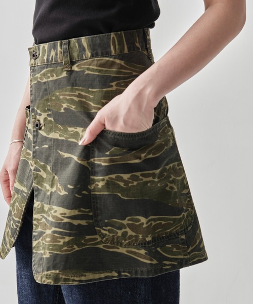 orSlow（オアスロウ）の「[orSlow/オアスロー]TIGER CAMO OVERLAP SKIRT（スカート・レディース・グリーン・1）」の5枚目の写真