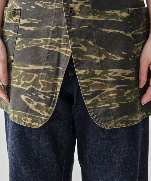 orSlow（オアスロウ）の「[orSlow/オアスロー]TIGER CAMO OVERLAP SKIRT（スカート・レディース・グリーン・1）」の6枚目の写真