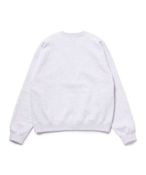 BEAMS(ビームス)の「ウィンドプルーフ クルーネック スウェット(スウェット・メンズ・アッシュ/ブラック・SMALL/X-LARGE/LARGE/MEDIUM)」の4枚目の写真