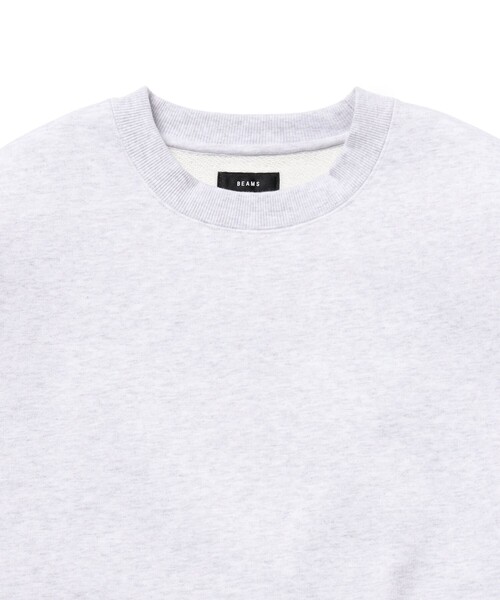 BEAMS(ビームス)の「ウィンドプルーフ クルーネック スウェット(スウェット・メンズ・アッシュ/ブラック・SMALL/X-LARGE/LARGE/MEDIUM)」の5枚目の写真