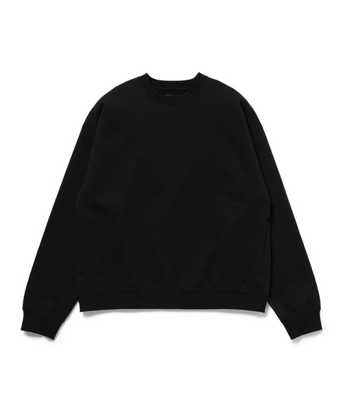 BEAMS(ビームス)の「ウィンドプルーフ クルーネック スウェット(スウェット・メンズ・アッシュ/ブラック・SMALL/X-LARGE/LARGE/MEDIUM)」の9枚目の写真