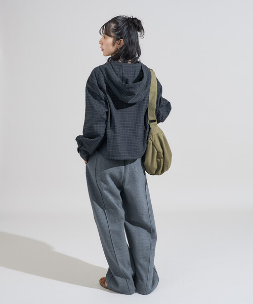 FREAK'S STORE（フリークスストア）の「Foxfire × FREAK'S STORE/フォックスファイヤー 別注 フード付き ネルシャツ（シャツ/ブラウス・レディース・ブラウン/ネイビー/グリーン・ﾌﾘ-）」の18枚目の写真
