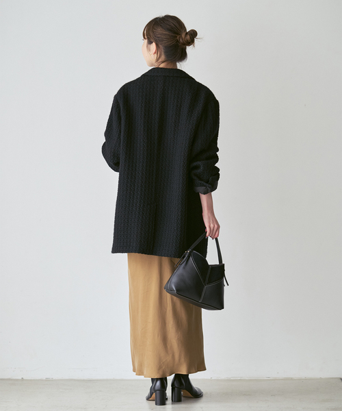 Couture d'adam(クチュールドアダム)の「《NOBLE別注》COUTURE D'ADAM BIG JK Single/Italian Tweed(テーラードジャケット・レディース・ブラック/ブラウン・36/38)」の13枚目の写真