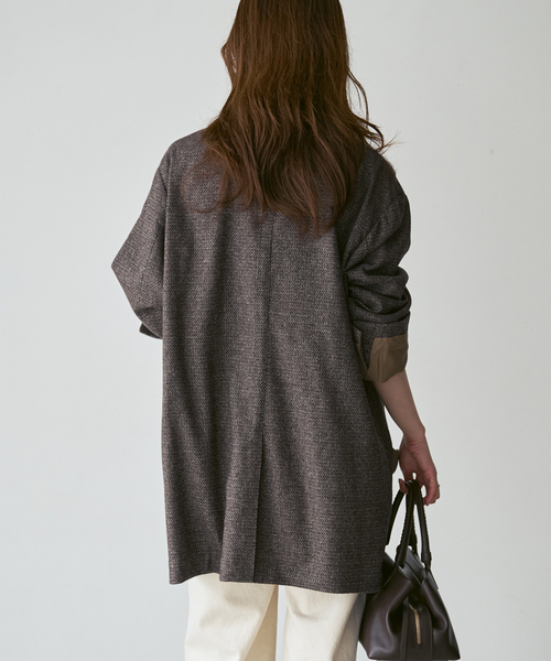 Couture d'adam(クチュールドアダム)の「《NOBLE別注》COUTURE D'ADAM BIG JK Single/Italian Tweed(テーラードジャケット・レディース・ブラック/ブラウン・36/38)」の21枚目の写真