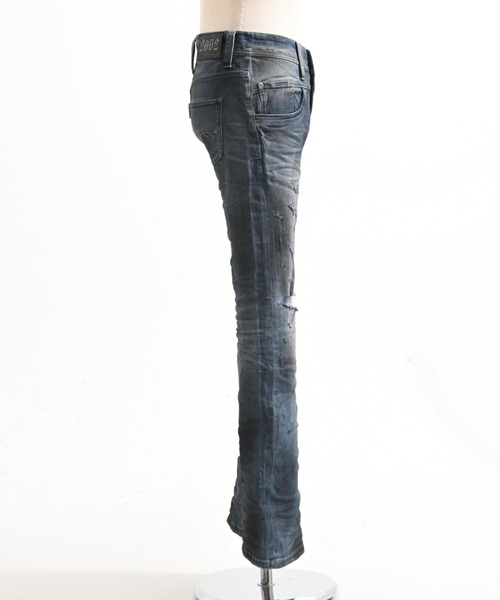 FUGA(フーガ)の「『FUGA/フーガ』2002 × FUGA Cross Flare Denim Pants(デニムパンツ・メンズ・ブルー/ブラック・S/M/L)」の12枚目の写真