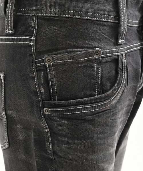 FUGA(フーガ)の「『FUGA/フーガ』2002 × FUGA Cross Flare Denim Pants(デニムパンツ・メンズ・ブルー/ブラック・S/M/L)」の4枚目の写真