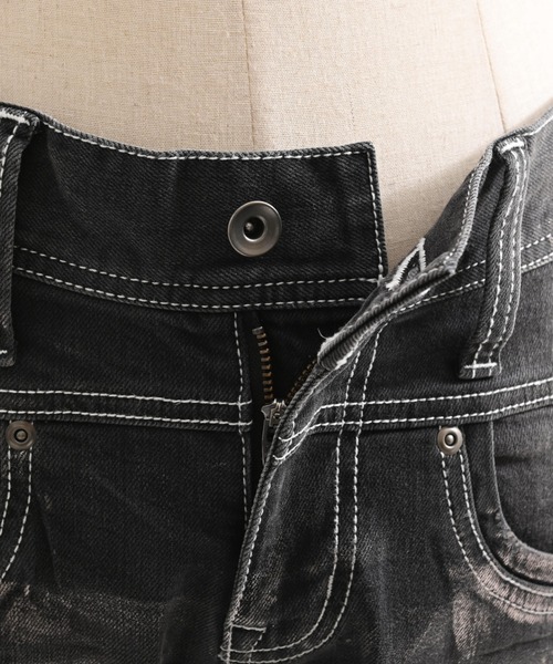 FUGA(フーガ)の「『FUGA/フーガ』2002 × FUGA Cross Flare Denim Pants(デニムパンツ・メンズ・ブルー/ブラック・S/M/L)」の5枚目の写真