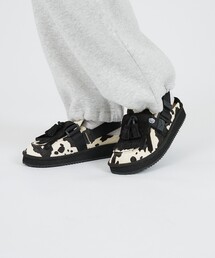 【SHAKA / シャカ】カウヘア キルトタッセル ミュールサンダル /SK-339 MOC MULE TASSEL COWHAIR