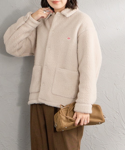 DANTON（ダントン）の「【WEB先行予約】[DANTON/ダントン] ボアフリース カバーオールジャケット（カバーオール・レディース・ベージュ/ブラック・S/M）」の17枚目の写真