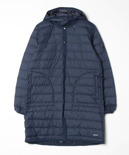 Mammut(マムート)の「セオン インサレーション カーディガン ロング アジアンフィット ウィメンズ / Seon IN Cardigan long AF Women(テーラードジャケット・レディース・ネイビー/アイボリー・SMALL/MEDIUM/LARGE/X-LARGE)」の1枚目の写真
