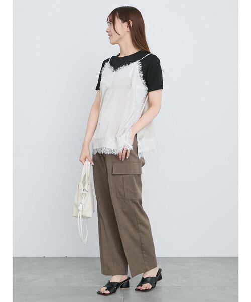 Te chichi（テチチ）の「シャイニーカノコリンガーTシャツ（Tシャツ/カットソー・レディース・グレー/ブラウン/ブラック・F）」の18枚目の写真