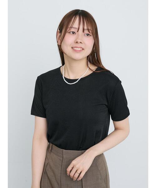 Te chichi（テチチ）の「シャイニーカノコリンガーTシャツ（Tシャツ/カットソー・レディース・グレー/ブラウン/ブラック・F）」の17枚目の写真