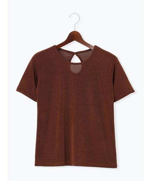 Te chichi（テチチ）の「シャイニーカノコリンガーTシャツ（Tシャツ/カットソー・レディース・グレー/ブラウン/ブラック・F）」の11枚目の写真