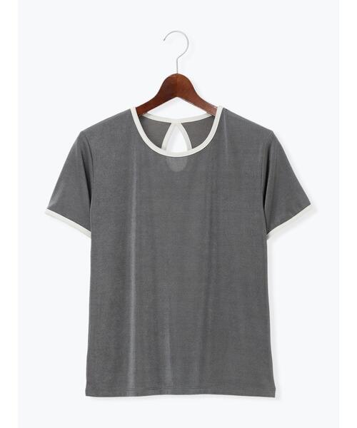 Te chichi（テチチ）の「シャイニーカノコリンガーTシャツ（Tシャツ/カットソー・レディース・グレー/ブラウン/ブラック・F）」の10枚目の写真