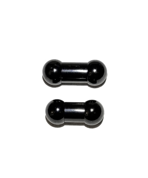MORPH(モルフ)の「MORPH モルフ バーベルボディーピアス 0ゲージ 8mm~12mm(ピアス(片耳用)・レディース・ブラック・8/10/12)」の2枚目の写真