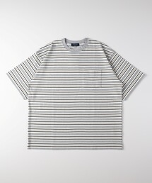 マルチボーダークルーネックTシャツ