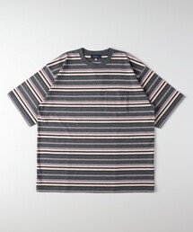 マルチボーダークルーネックTシャツ