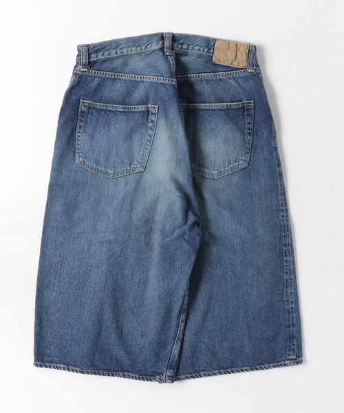 GOLD（ゴールド）の「GOLD / ゴールド：RECYCLED SUVIN COTTON YARN 11.5oz DENIM 5POCKET WIDE SHORTS VINTAGE WASHED：26A-GL52633H[MUS]（デニムパンツ・メンズ・ネイビー・M）」の2枚目の写真