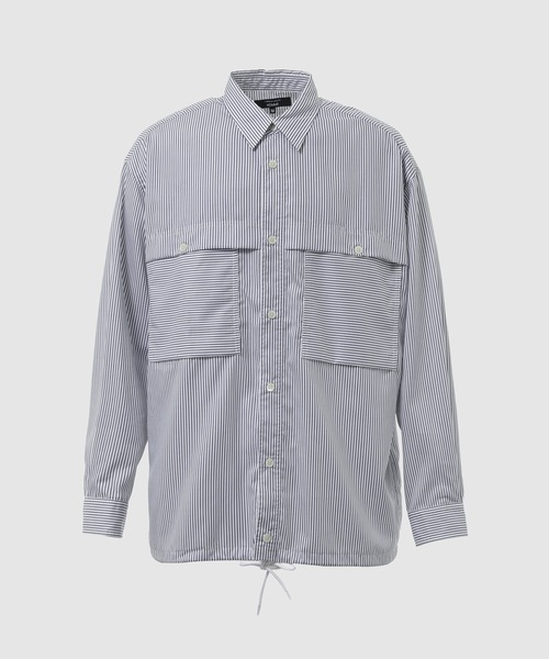 COMME des GARCONS HOMME(コム デ ギャルソン・オム)の「COTTON STRIPE SHIRT(シャツ/ブラウス・メンズ・ホワイト系その他・S/M)」の1枚目の写真