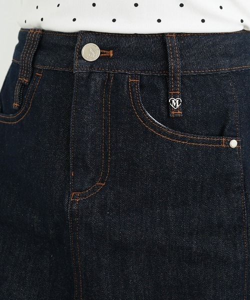 Nulli（ヌリ）の「ダブルサイドスリットスカート（デニムスカート・レディース・ダークインディゴブルー・LARGE/MEDIUM/SMALL）」の11枚目の写真