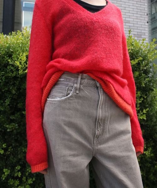 Scrap Book(スクラップブック)の「【upper hights】THE GARNET(デニムパンツ・レディース・グレー/ブルー・24/23)」の6枚目の写真