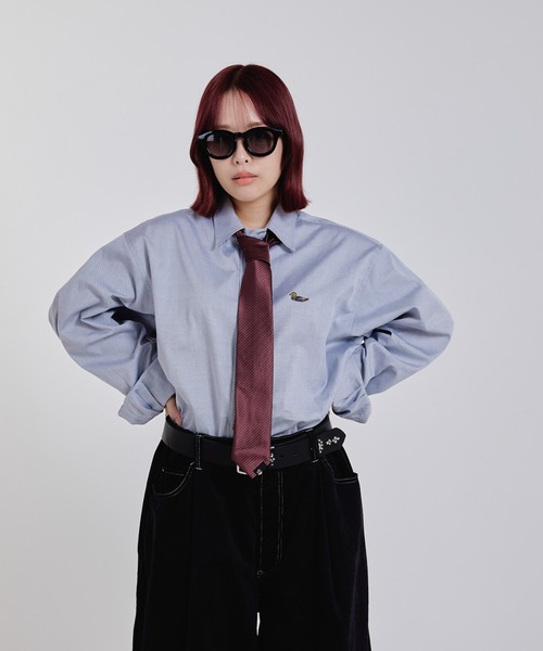 EFFECTEN（エフェクテン）の「【EFFECTEN】Camo duck shirts（シャツ/ブラウス・メンズ・ホワイト/ライトグレー・FREE）」の3枚目の写真