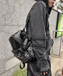 XU（エックスユー）の「【Never mind the XU】Y2K Studded Utility Backpack (2color) / 【ネバーマインド ザ エックスユー】スタッズユーティリティバックパック＜着用動画あり＞（バックパック/リュック）」