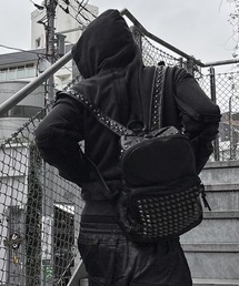 XU（エックスユー）の「【Never mind the XU】Y2K Studded Utility Backpack (2color) / 【ネバーマインド ザ エックスユー】スタッズユーティリティバックパック＜着用動画あり＞（バックパック/リュック）」