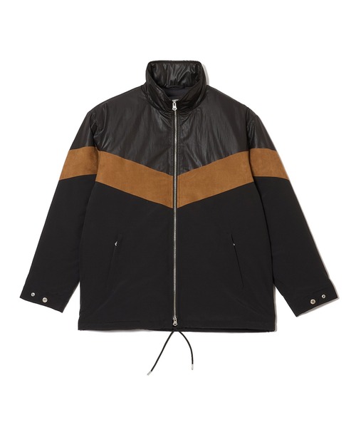 CRIMIE(クライミー)の「HYBRID ZIP-UP STAND COLLAR JACKET FAKE SUEDE PANEL(ブルゾン・メンズ・ブラック系その他・XXL/XL/L/M/S)」の3枚目の写真