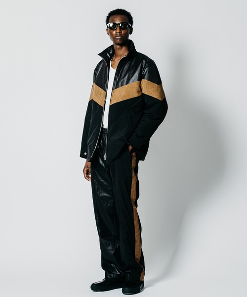 CRIMIE(クライミー)の「HYBRID ZIP-UP STAND COLLAR JACKET FAKE SUEDE PANEL(ブルゾン・メンズ・ブラック系その他・XXL/XL/L/M/S)」の7枚目の写真