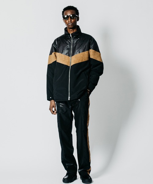 CRIMIE(クライミー)の「HYBRID ZIP-UP STAND COLLAR JACKET FAKE SUEDE PANEL(ブルゾン・メンズ・ブラック系その他・XXL/XL/L/M/S)」の8枚目の写真