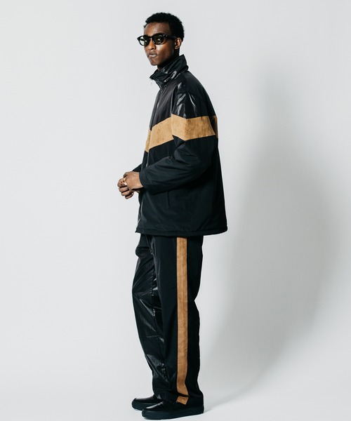 CRIMIE(クライミー)の「HYBRID ZIP-UP STAND COLLAR JACKET FAKE SUEDE PANEL(ブルゾン・メンズ・ブラック系その他・XXL/XL/L/M/S)」の9枚目の写真