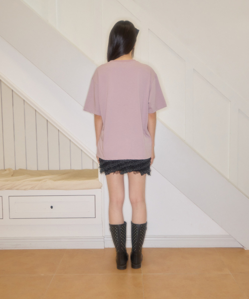 SHAKIRI（シャキリ）の「キリハートスカルパクシTシャツ（パープル）（Tシャツ/カットソー・レディース・その他・FREE）」の5枚目の写真
