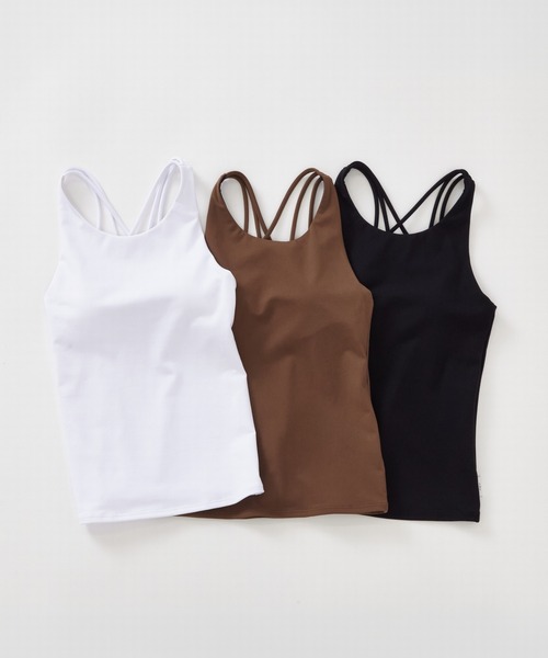 Julier Yoga and Relax(ジュリエヨガアンドリラックス)の「Julier (定番)プレミアムフローキャミソール(その他トップス・レディース・ブラウン/ブラック/ホワイト・1/0)」の22枚目の写真
