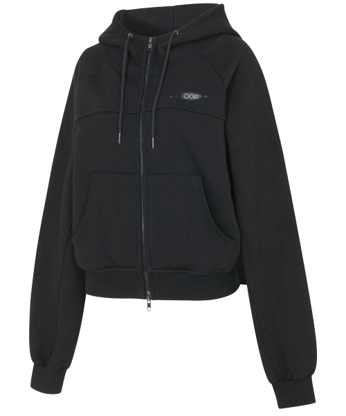 FLAREUP(フレアアップ)の「コンストラクテッドジップフーディー (FL-056_Black)(パーカー・レディース・ブラック・1/2)」の2枚目の写真