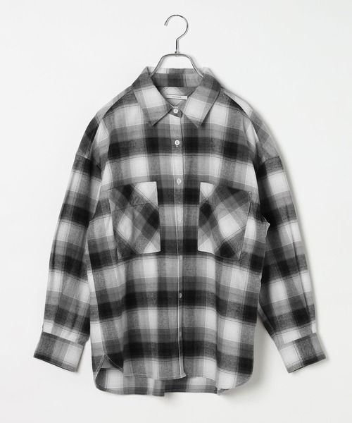 BAYFLOW（ベイフロー）の「ネルチェックシャツ（シャツ/ブラウス・レディース・ピンク/ブラック/ライトブルー・MEDIUM/SMALL）」の2枚目の写真