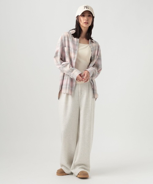 BAYFLOW（ベイフロー）の「ネルチェックシャツ（シャツ/ブラウス・レディース・ピンク/ブラック/ライトブルー・MEDIUM/SMALL）」の4枚目の写真