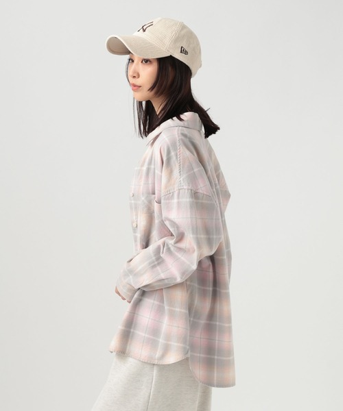 BAYFLOW（ベイフロー）の「ネルチェックシャツ（シャツ/ブラウス・レディース・ピンク/ブラック/ライトブルー・MEDIUM/SMALL）」の9枚目の写真