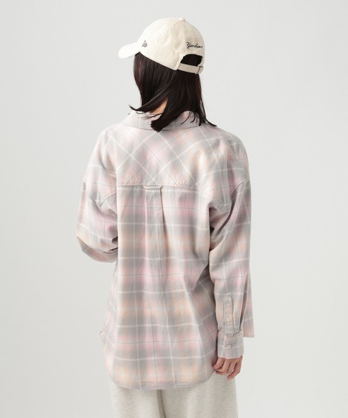 BAYFLOW（ベイフロー）の「ネルチェックシャツ（シャツ/ブラウス・レディース・ピンク/ブラック/ライトブルー・MEDIUM/SMALL）」の10枚目の写真