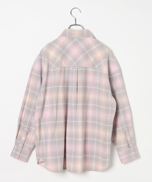 BAYFLOW（ベイフロー）の「ネルチェックシャツ（シャツ/ブラウス・レディース・ピンク/ブラック/ライトブルー・MEDIUM/SMALL）」の14枚目の写真