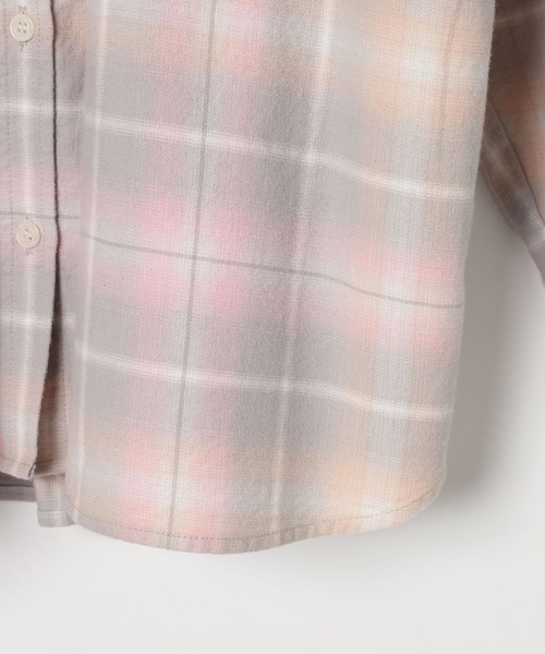 BAYFLOW（ベイフロー）の「ネルチェックシャツ（シャツ/ブラウス・レディース・ピンク/ブラック/ライトブルー・MEDIUM/SMALL）」の16枚目の写真