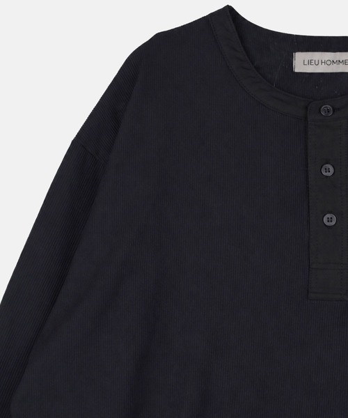 LIEU HOMME（リュウオム）の「LIEU HOMME／ヘンリーネックロングスリーブ（Tシャツ/カットソー・メンズ・アイボリー/チャコール/ブラック/ブルー・MEDIUM）」の11枚目の写真