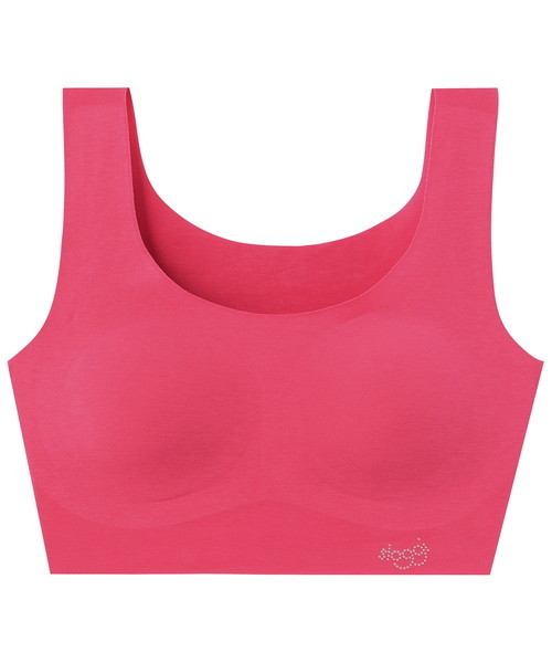 Sloggi（スロギー）の「【無縫製綿混素材】スロギーゼロフィール カップ付きハーフトップ sloggi G028 N-Top（ブラジャー・レディース・ブラック/グレイッシュベージュ/ベージュ/グリーン/ピンク/グレイッシュブルー/ローズ/ブルー/オレンジ/ライラック・L/S/M/LL）」の9枚目の写真