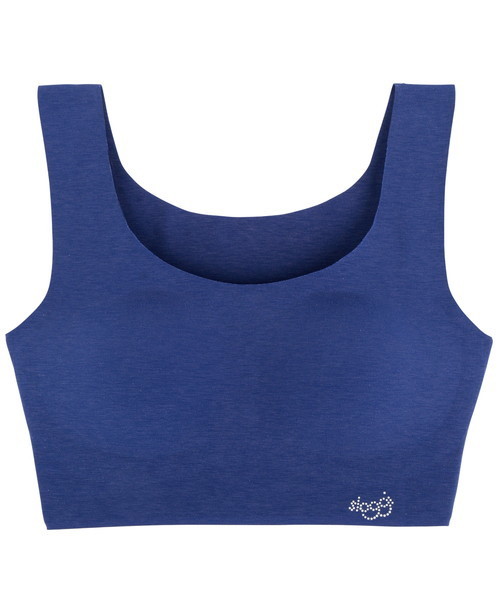 Sloggi（スロギー）の「【無縫製綿混素材】スロギーゼロフィール カップ付きハーフトップ sloggi G028 N-Top（ブラジャー・レディース・ブラック/グレイッシュベージュ/ベージュ/グリーン/ピンク/グレイッシュブルー/ローズ/ブルー/オレンジ/ライラック・L/S/M/LL）」の5枚目の写真