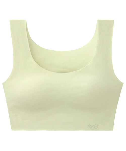 Sloggi（スロギー）の「【無縫製綿混素材】スロギーゼロフィール カップ付きハーフトップ sloggi G028 N-Top（ブラジャー・レディース・ブラック/グレイッシュベージュ/ベージュ/グリーン/ピンク/グレイッシュブルー/ローズ/ブルー/オレンジ/ライラック・L/S/M/LL）」の4枚目の写真