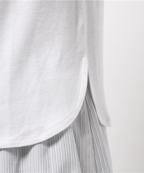 Heather（ヘザー）の「【冷感機能素材】ノースリポケTEE  724169（Tシャツ/カットソー・レディース・ホワイト/グレー/オレンジ系その他/ブラック・FREE）」の9枚目の写真